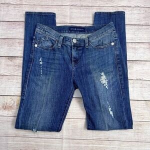Rock & Republic Berlin Skinny Jeans Womens Size 6M Medium Wash Distressed